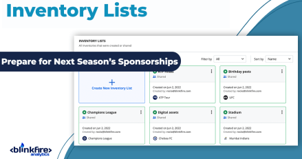 Inventory Lists: Prepare for Next Season’s Sponsorships