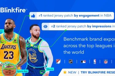 Lebron James and Steph Curry with logo spotting of brand exposure
