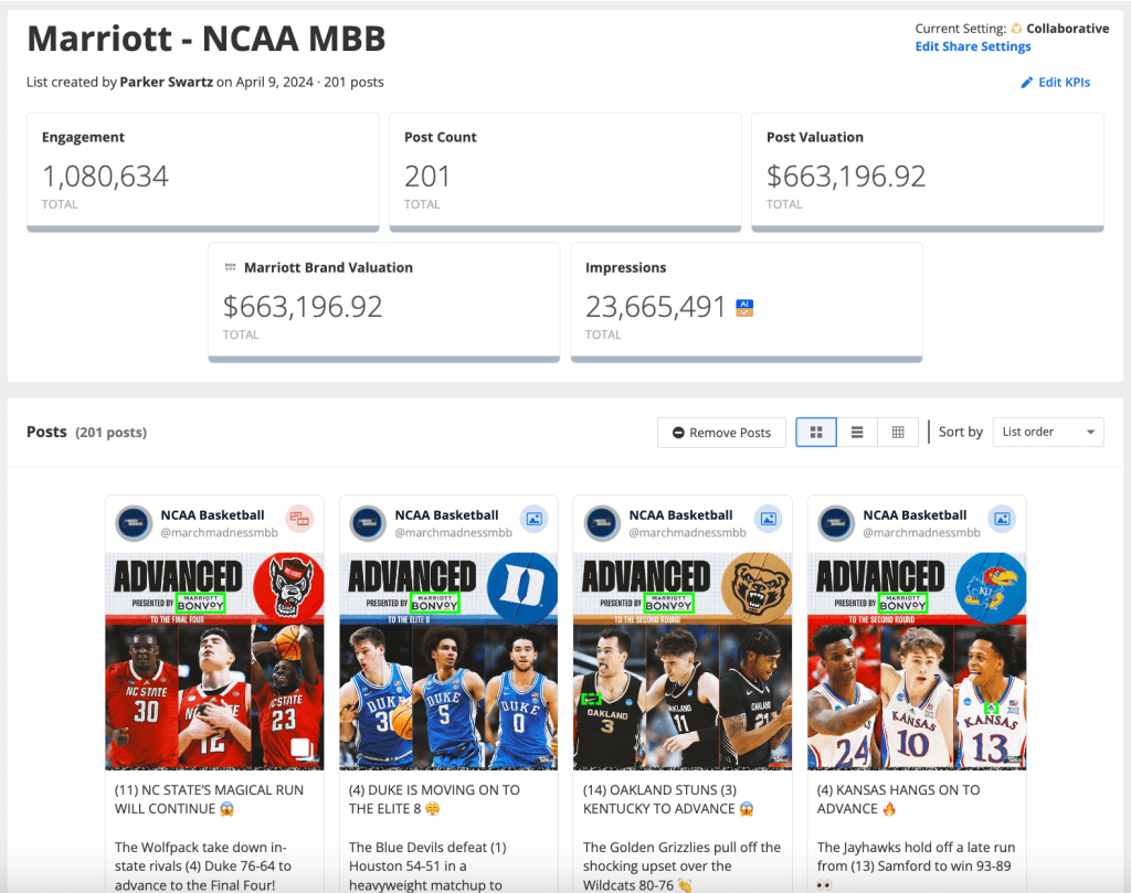 Marriott Bonvoy NCAA Basketball Campaign 