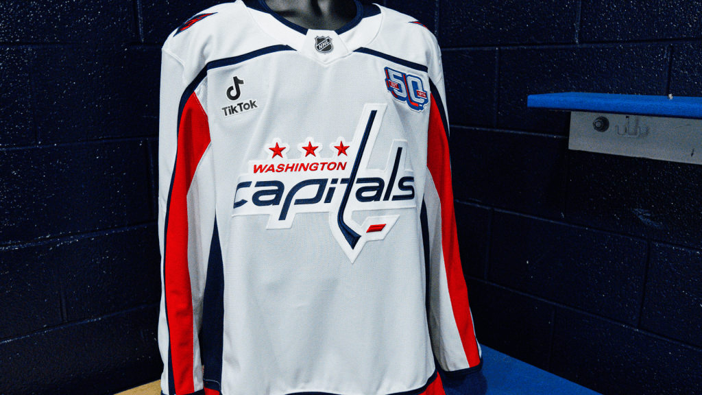 TikTok Logo will debut on the Washington Capitals road jersey beginning with the 2024-25 season