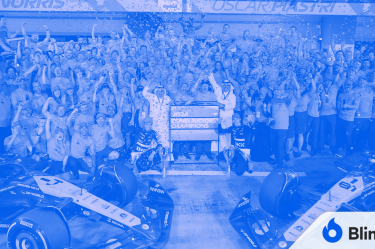 McLaren celebrates the Constructors' Championship.