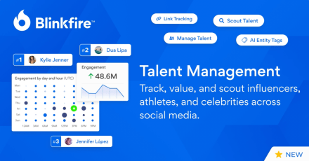 Blinkfire Talent: Influencer, Athlete, Musician, and Celebrity Prospecting Tool